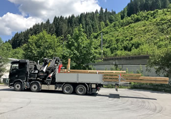 transporte, kranwagen, kran - mayrhofer - pongau, radstadt